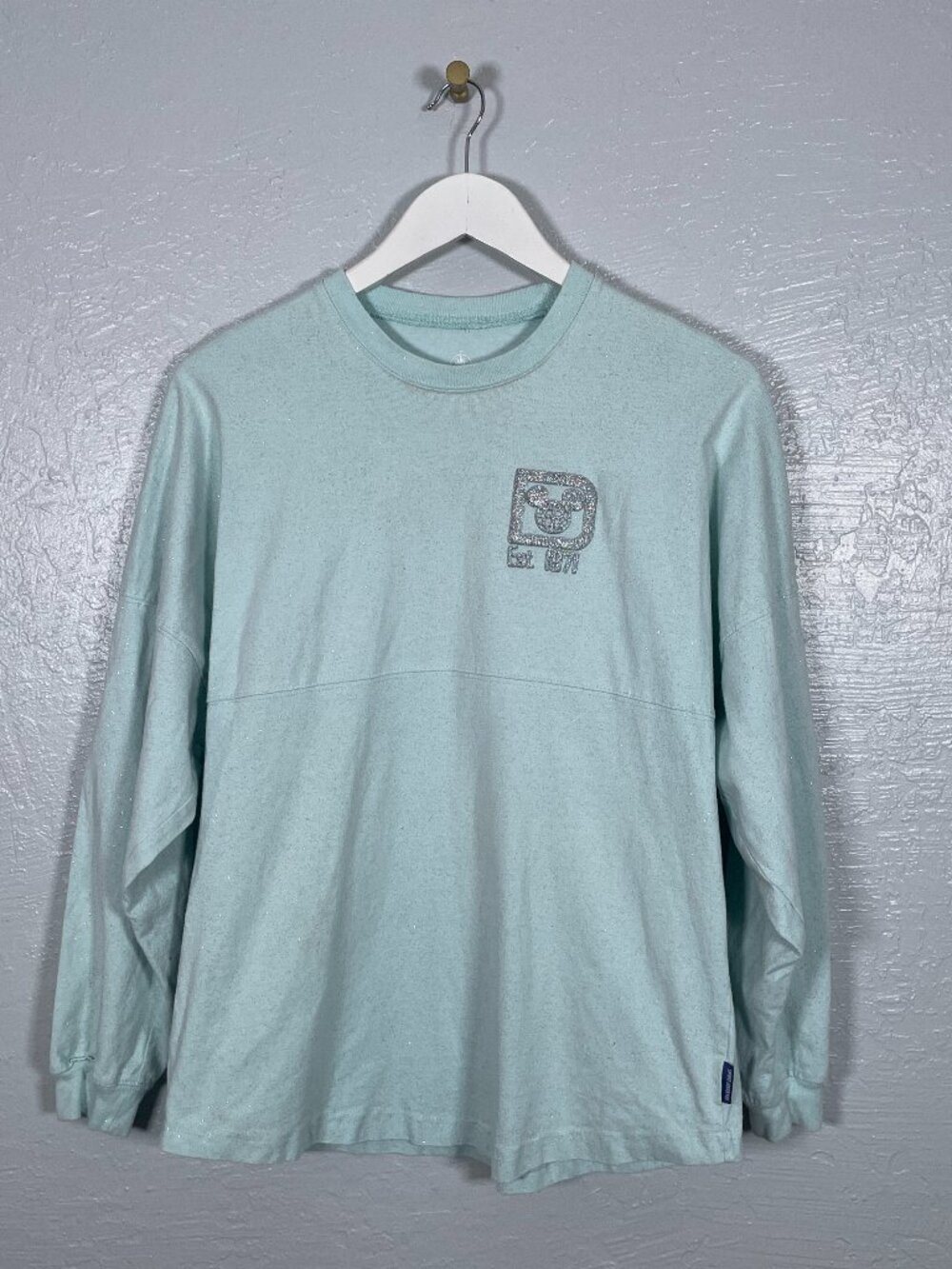 Walt Disney World Women S Mint Green Spirit Jersey Arendelle Aqua Silver Glitter
